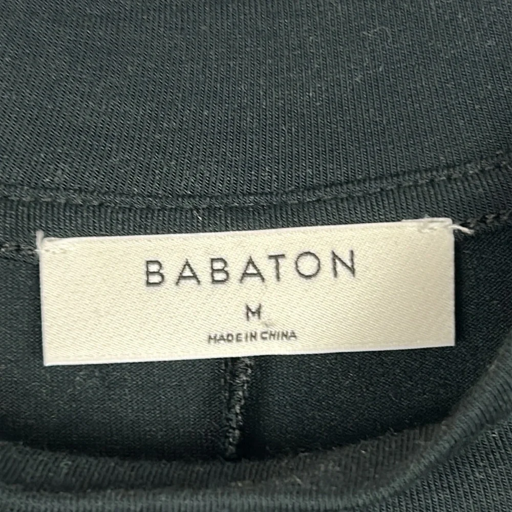 Aritzia Babaton Classic Versatile Mock Neck Long Sleeve Mini Dress Medium Black - Picture 6 of 12